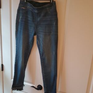 Coco + Carmen Distressed Blue Skinny Jeans
